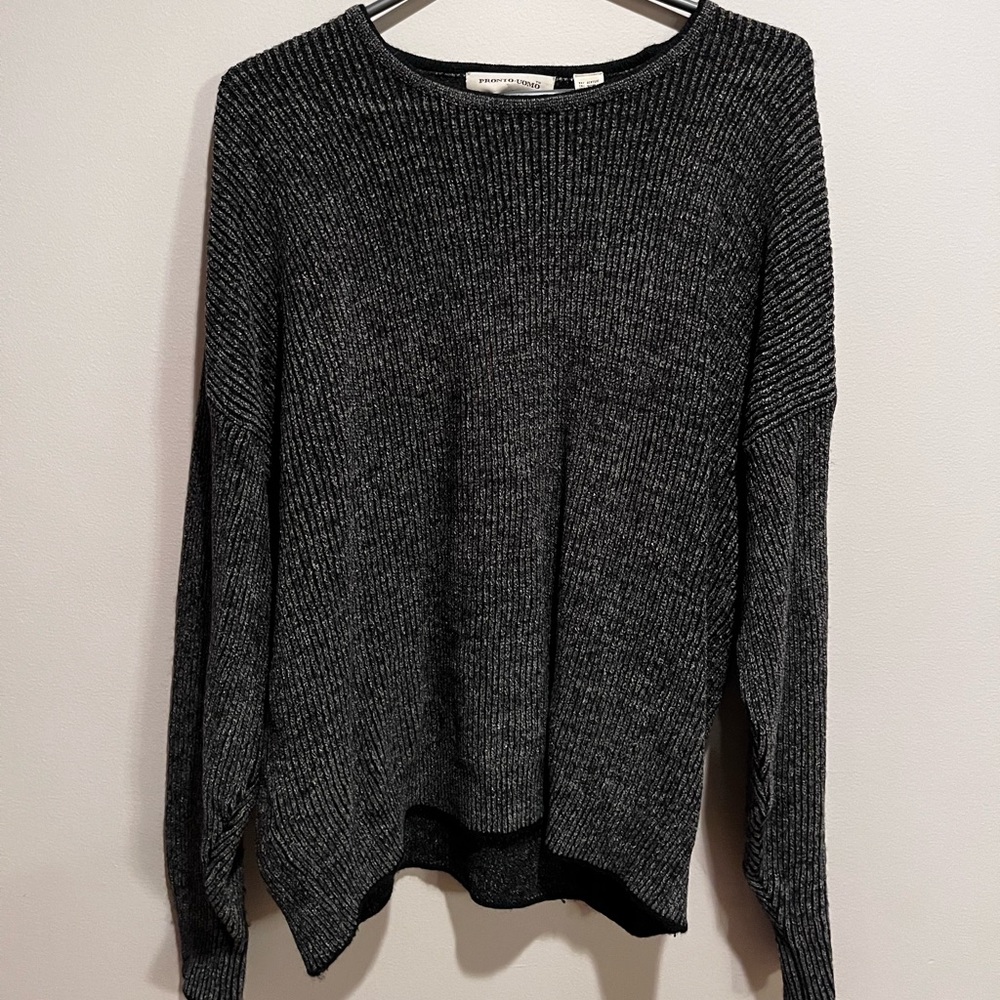 pronto uomo knitted men’s large vintage sweater